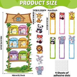 Forest Animal Class Jobs Pocket Chart Cute Animals Theme Classroom Jobs Bulletin Board Animals Class Management Educational Chart Teacher's Helper Chalkboard Decor for Back to School Supplies