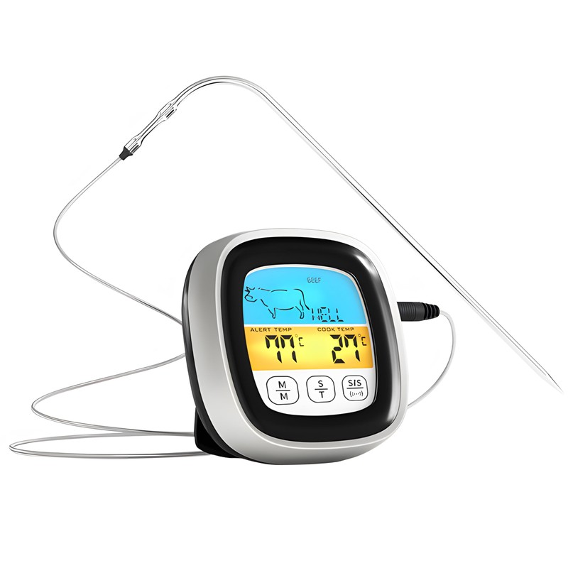 Retoo Roasting Thermometer, Digital Meat Thermometer, Grill Thermometer, Kitchen Thermometer,
