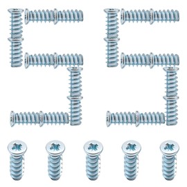 55 PCS Drawer Rail Euro Screws Compatible with IKEA 100349, Replacement Screws, Crosshead Self Tapping Screws for Drawer