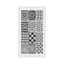 Metal Nail Stamping Plate Unicorn Butterfly Stars Rainbow Heart Bunny Cat Birds Xy Z13 Nail Wraps Art Stickers Manicure Supplies for Women for Home Nails Full Long Lasting Easy Apply and Remove