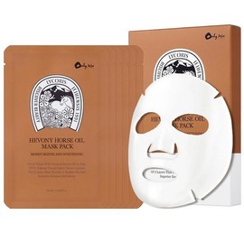 Meoncell [Licoris] Hebony Horse Oil Mask Pack Whitening Functional Skin Soothing / 메온셀 [리코리스] 헤보니 마유 마스크팩 미백기능성 피부진정