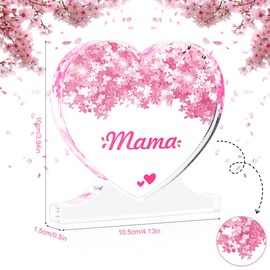 Gifts for Mum, Mother's Day Gift for Mum, Heart-Shaped Acrylic Plaque Decoration, Birthday Gift for Mum, Christmas Gifts for Mum, Creative Gifts for Mum