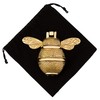 Gold Bee Door Knocker for Front Door | Polished Solid