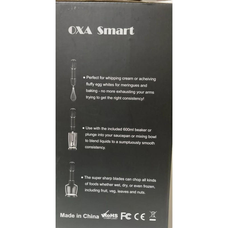 Classic Cuisine 🥗 OXA Smart 4-In-1 Hand Blender Powerful Mixer