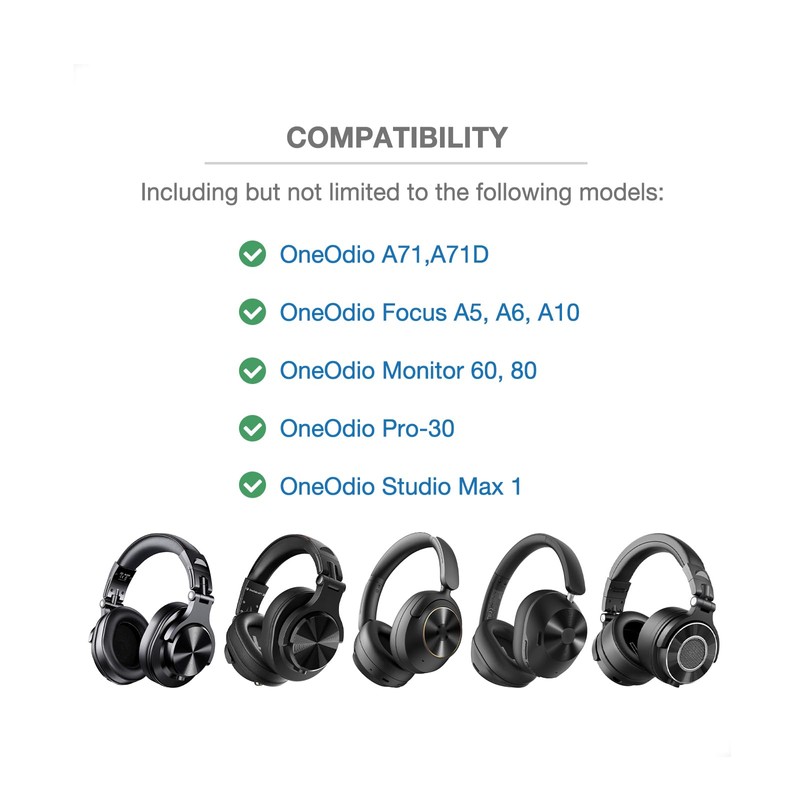 Voarmaks Headband Cushion Cover Compatible with OneOdio A71, A71D, Focus