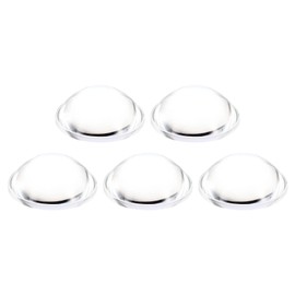 PATIKIL 5pcs Diameter 34mm Height 13.5mm Flat Convex Lens Acrylic LED Optical Convex Capacitor Lens for LED Flashlight Bicycle Headlamp Transparent