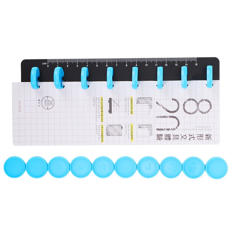 Mushroom Notebook Marking Punching Accessories Ruler Mushroom Buckle (A5 8