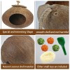 kathson Natural Coconut Shell Bird Nest,Hanging Coco Birds House,Parrots Hide...