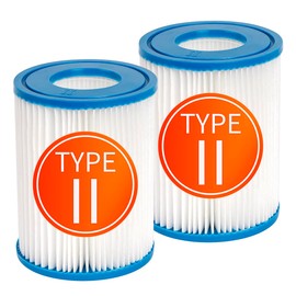 2 Pack Filter Cartridges for Bestway, Type II Filter for Swimming Pool,Compatible with Lay Z Spa Filter,Easy Cleaning Hot Tub Filter Cartridges
