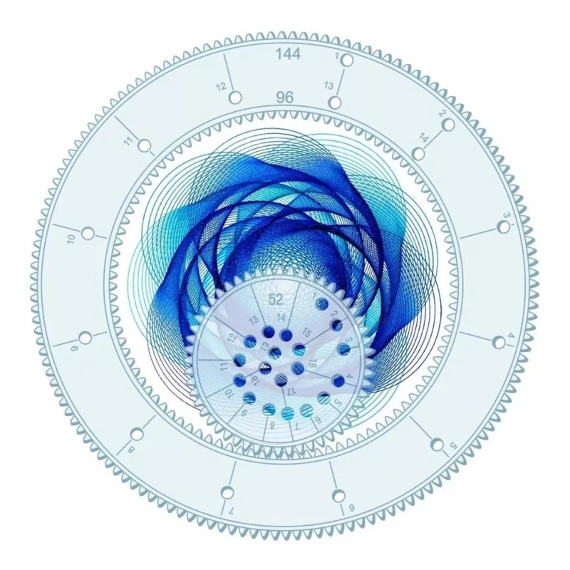 Universo en Linea Espirógrafo Set Juego Dibujo Espiral Engranaje Entrelazado