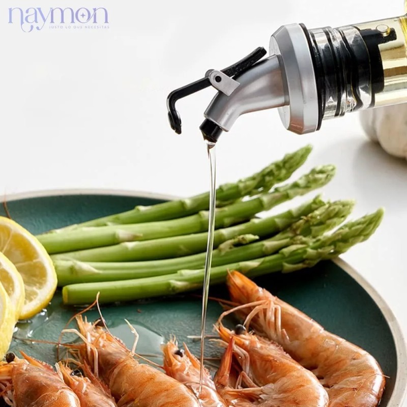 Naymon Botella Dispensador Aceite Vinagre Rociador Acero Inoxidable