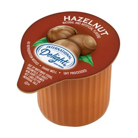 International Delight, SingleServe Coffee Creamers Pack of 1 Shelf Stable NonDairy Flavored Coffee Creamer Great for Home Use Offices Parties or Group Events, Hazelnut, 192 Count, (Pack of 192)