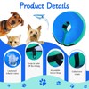 FWLWTWSS Inflatable Dog & Cat Collar, Protective Collar Dog with