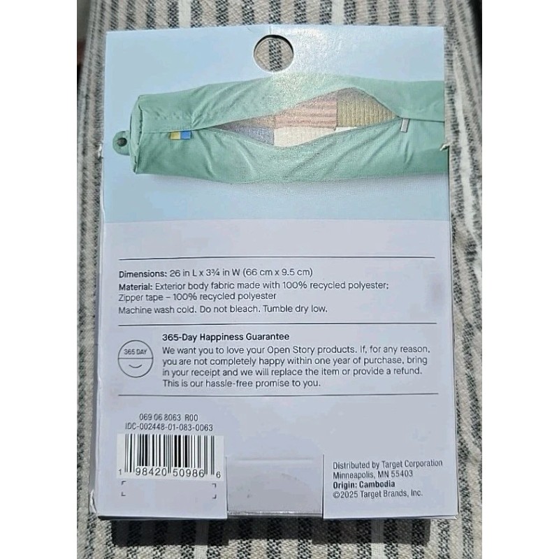 Open Story "OPEN STORY" STUFFABLE NECK PILLOW , GREEN