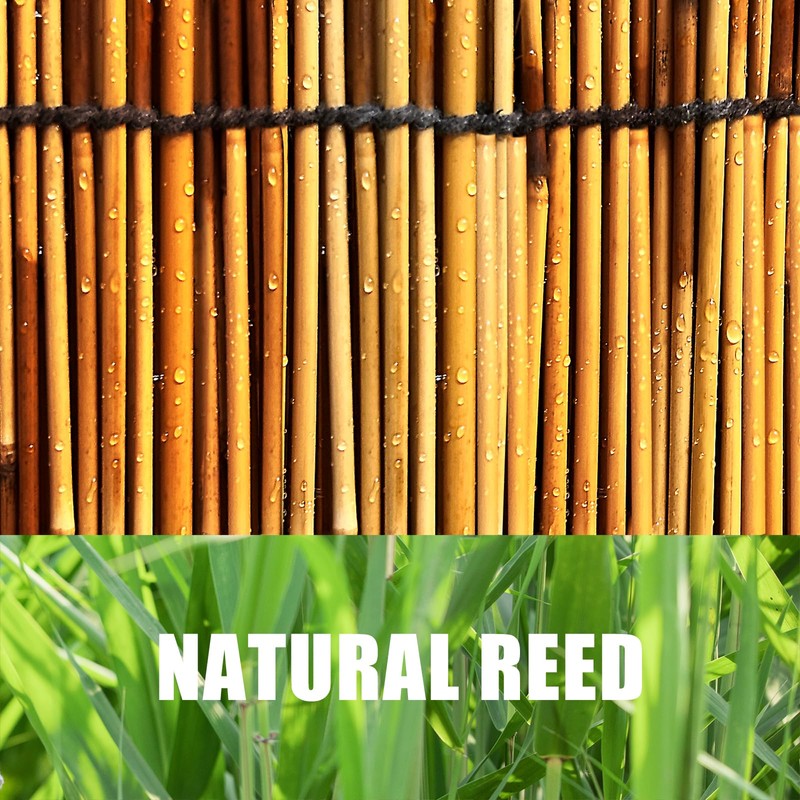 MOVDEET 1 Pack Reed Fencing Rolls, Decorative Bamboo Fencing 6ft