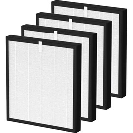 Sinnya TZ-K2 True HEPA Replacement Filter Compatible with ToLife TZ-K2, 3-in-1 H13 Activated Carbon TZ-K2-A Filter, 4 Pack
