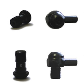 Venhill HON-10014F Braided Stainless Steel Front Brake Lines for Honda CBR1000RR 2004-2007 - Carbon w/Black Banjos and Bolts