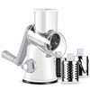 Rotary Cheese Grater for Everyday Food Prep – 3 Interchangeable