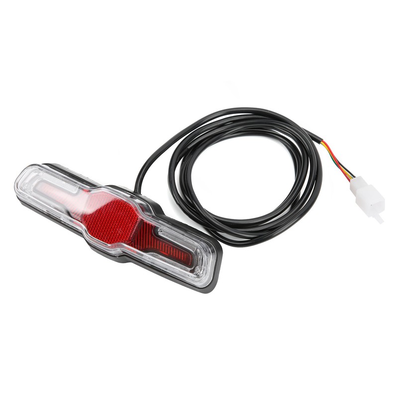 Electric Bicycle Rear Light 5LEDs ABS 36V/48V/60V for Hub Motor