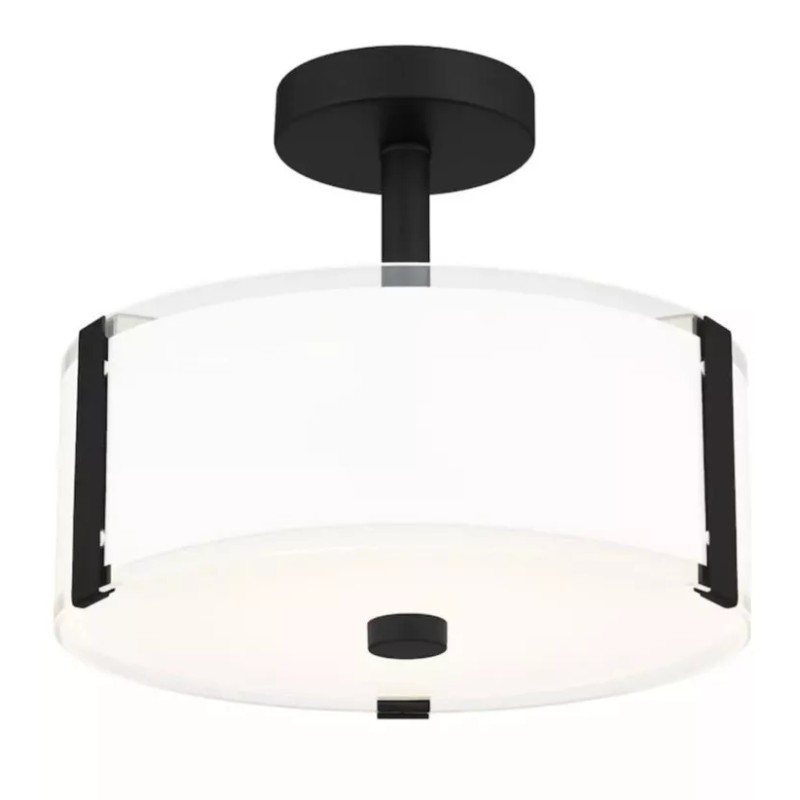 DSI Lighting Bronze LED Semi-flush Mount ~NIB 13.8” Wide X