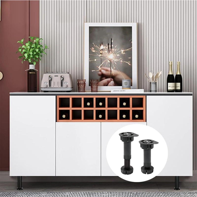 Crozgan 4Pcs 120mm-150mm Adjustable Kitchen Cabinet Legs