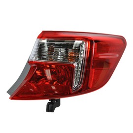 TRQ Right Outer Rear Tail Light Assembly Passenger Side Compatible with 2012-2014 Toyota Camry TO2802111 TO2805114