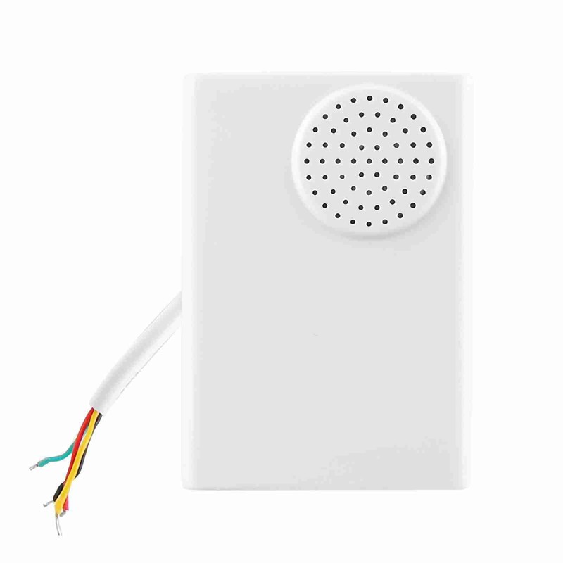 12V Wired Electronic Doorbell Dingdong Ringtone 90DB White Access Control