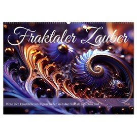 Fractal Magic Wall Calendar 2026 DIN A2 Landscape CALVENDO Monthly Calendar