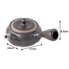 Tokoname Ware Teapot Morimasa Black Glazed 280ml (9.5 fl oz)
