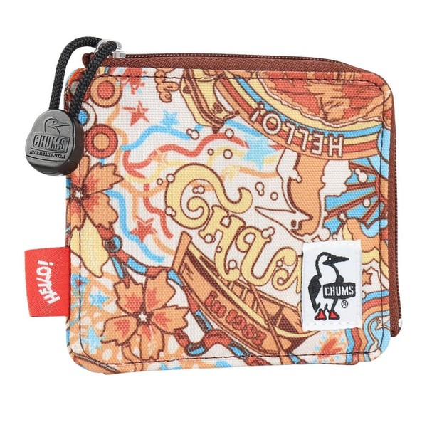 Chums Recycle L-Shaped Zip Wallet Hippie Trip Men's Wallet