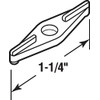 Prime-Line L 5912 Double Wing Clips, 1-1/4 In., Plastic, White