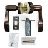 WAKI Indoor Lever Handle Aisle Lock Bronze Set – 020B