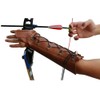Handmade Leather Arm Guard Bow Hand Shooting Glove Brown