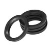 A ABSOPRO 73.1-54.1mm Wheel Hub Centric Rings Plastic Black (Set