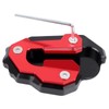Worldmotop Motorcycle Kickstand Pad Foot Support Enlarger Extension Side Stand