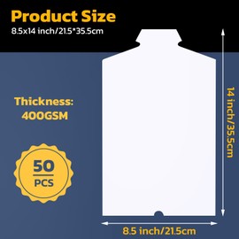 Svaldo White Shirt Folder Board, 8.5x14 inch, Pack of 25, T Shirt Organizer, Paper Shirt Form Inserts for Clothes Folding, DIY Painting, Packaging, Shipping, Storage