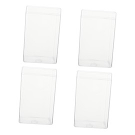 Hohopeti 4pcs Acrylic Trading Card Storage Box Airtight Display Case Model Display Case for Collectibles