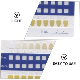 TOVINANNA 2sets Tooth Contrast Cards Teeth Shade Guide for Easy Effect Comparison Australian Supplies 40pcs*2
