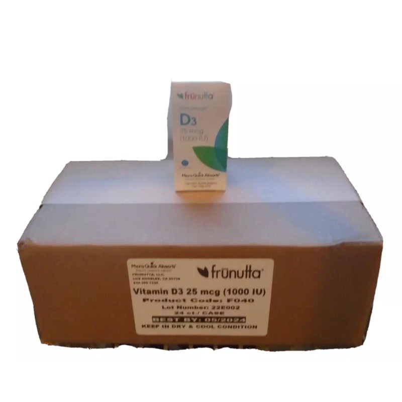 Frunutta Wholesale Case of Vitamin D3-25mcg, 24 Bottles - Value