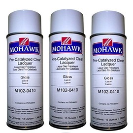 Mohawk Pre-Catalyzed Clear Lacquer - Gloss Aerosol Spray Finish 13 oz (3) M102-0410