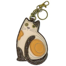 CHALA Cat Collection Women's Decorative Key Fob/Coin Purse Accessory (LaZzy Cat)