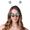 Cheerin Silver Alien Headbands & Glasses – Adult Martian Antenna