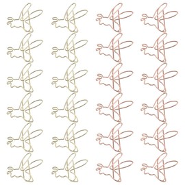 24 Pcs Metal Paper Clip Document Clips Binder Clips Decorative Paper Clip Book Reading Clips Bee Shaped Paperclips for Paperwork Office and Personal Use