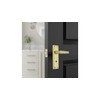 Door Handle Sets Victorian Straight Bathroom Lock Handles Sets Brass