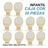 20 Piezas Bolsa Para Colostomia Suave Infantil