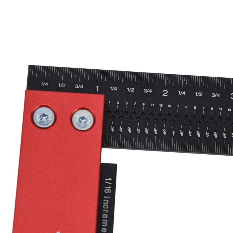 Woodworking Ruler 12in Accurate Carpenter Square L Shaped Right Angle