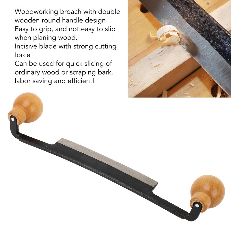 Straight Draw Double Anti Slip Wooden Handle Incisive Tungsten Steel