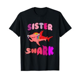 Sister Shark hammerhead birthday family shark matching T-Shirt