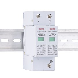 AHGDDA YCS6-C AC SPD 2P House Surge Protector Protection Protective Low-Voltage Arrester Device 20KA-40KA 385V