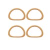 Model Worker 4PCS MDF Oval Shaped Handles Replacement for Handmade